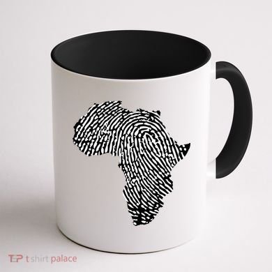 African Heritage Map Coffee Mug back