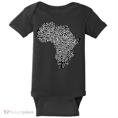 African Heritage Map Baby Bodysuit