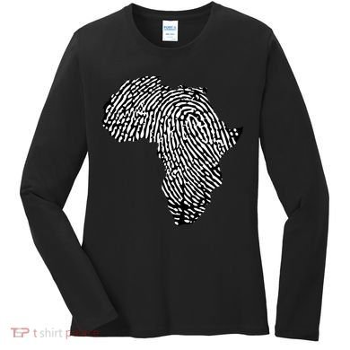 African Heritage Map Women's Long Sleeve Shirt