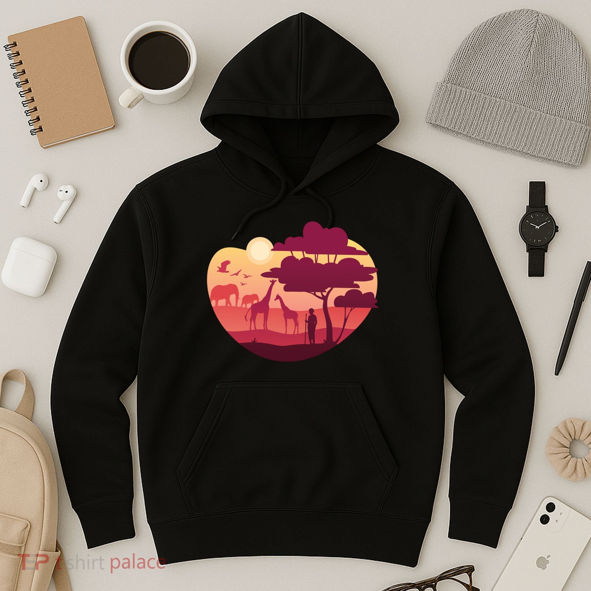 African Landscape Hoodie
