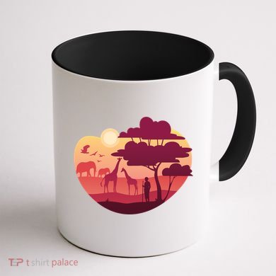 African Landscape Coffee Mug back