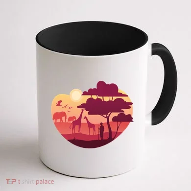 African Landscape Coffee Mug back