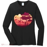 African Landscape Women's Long Sleeve Shirt thumb 0