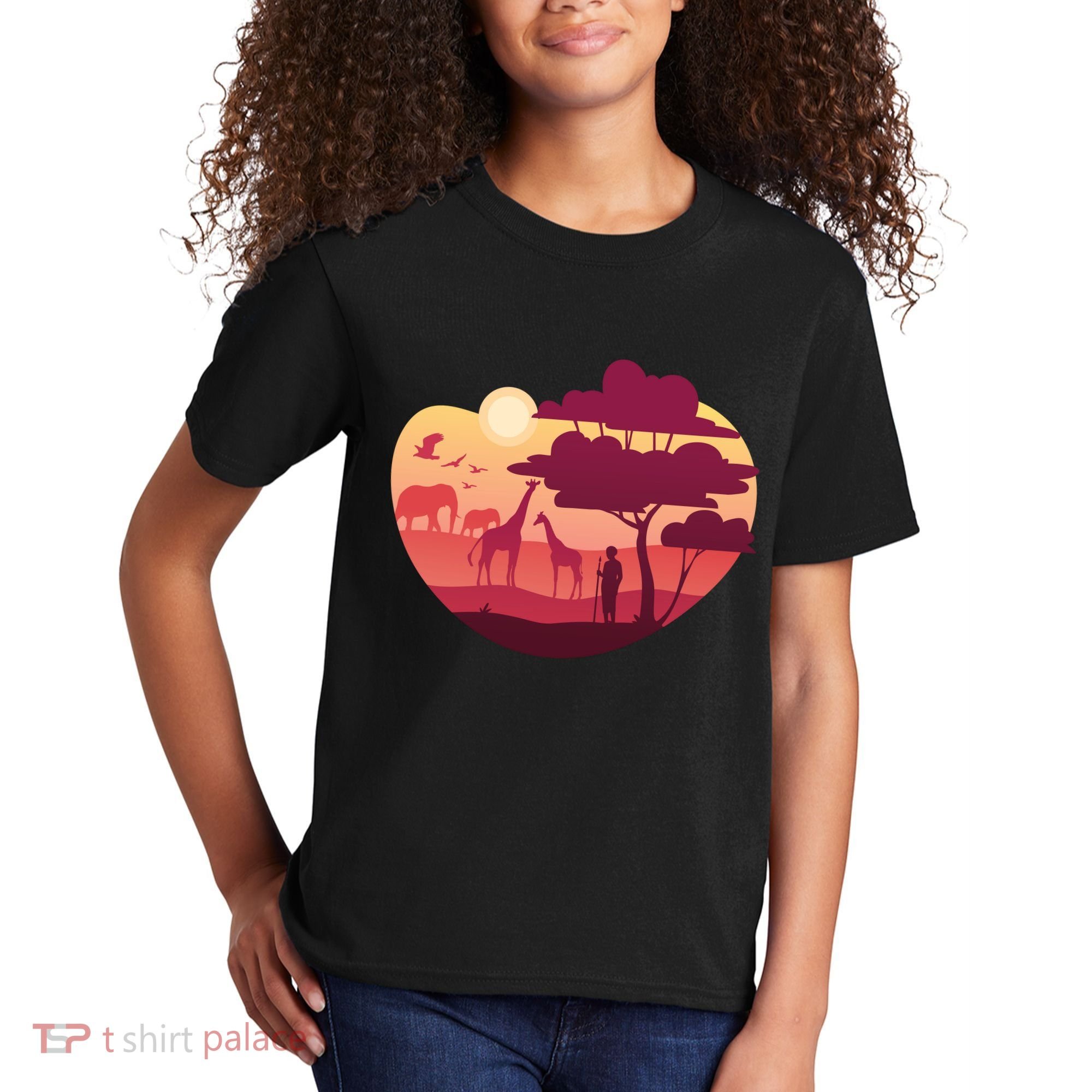 African Landscape Kids T-Shirt
