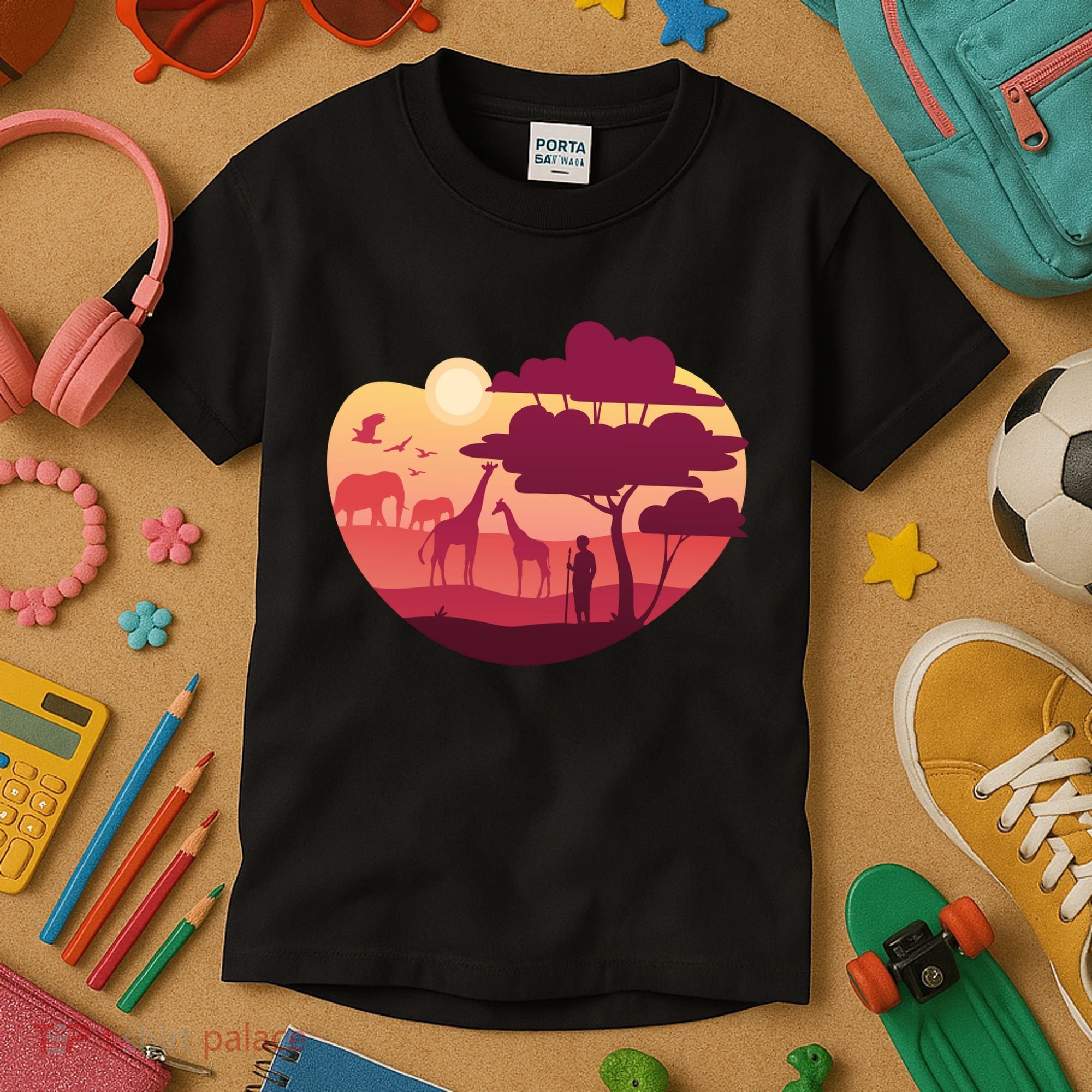 African Landscape Kids T-Shirt