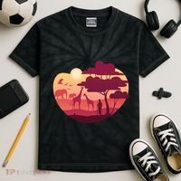 African Landscape Kids Tie-Dye T-Shirt thumb 2