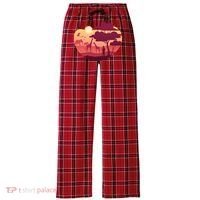 African Landscape Women's Flannel Plaid Pajama Pants thumb 0