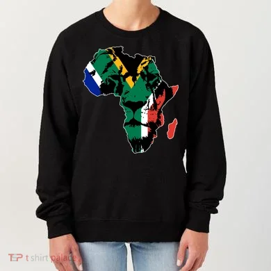 African Lion Flag Women's Sweatshirt