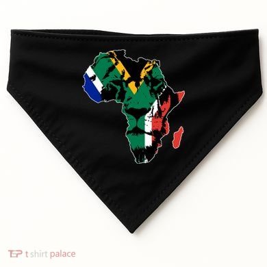 African Lion Flag USA-Made Doggie Bandana