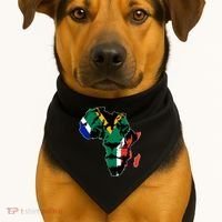 African Lion Flag USA-Made Doggie Bandana thumb 1