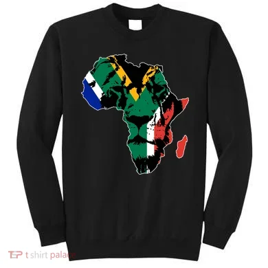 African Lion Flag Sweatshirt