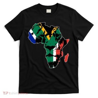 African Lion Flag T-Shirt