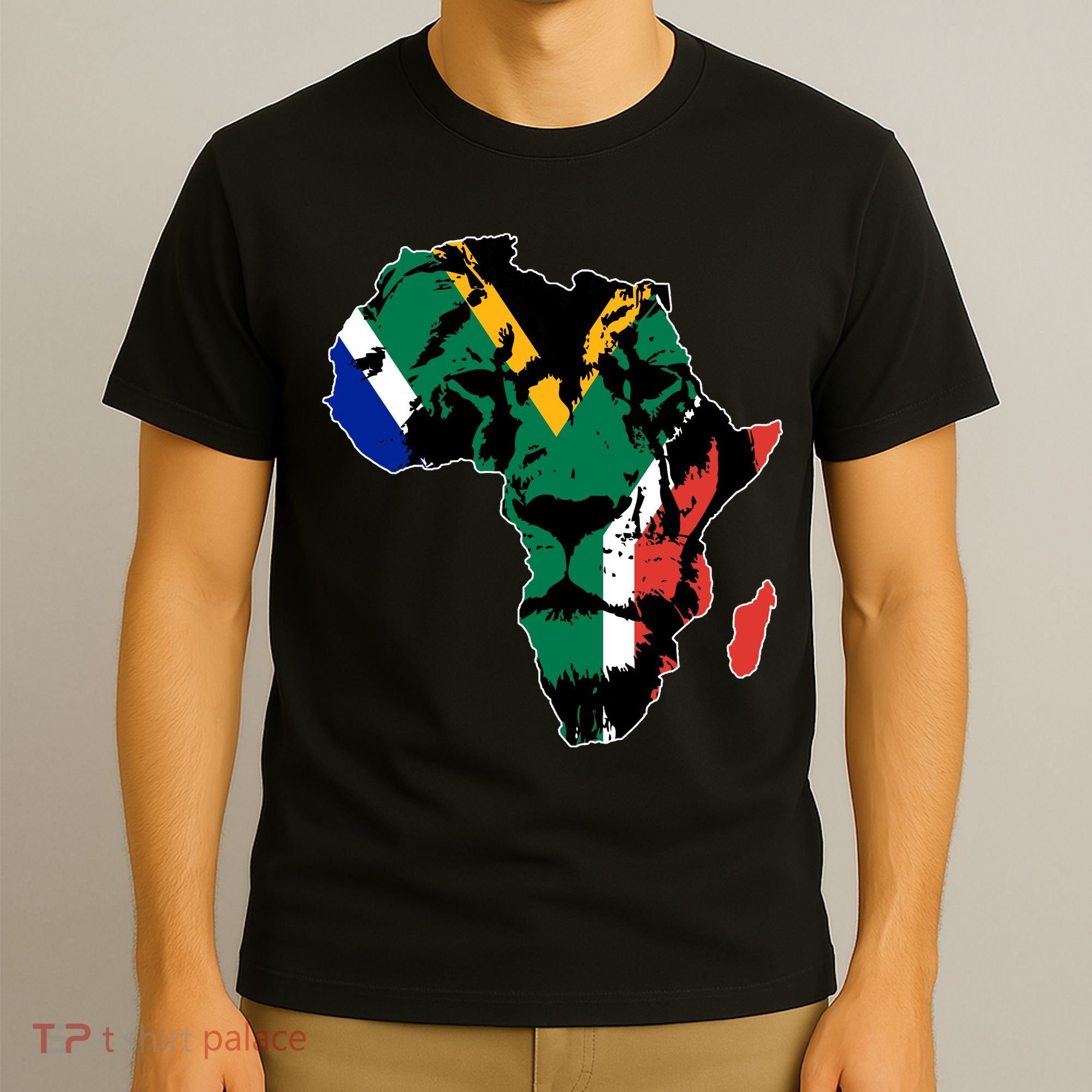 African Lion Flag T-Shirt