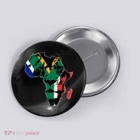 African Lion Flag Button thumb 0