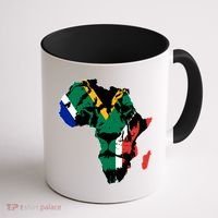 African Lion Flag Coffee Mug thumb 1