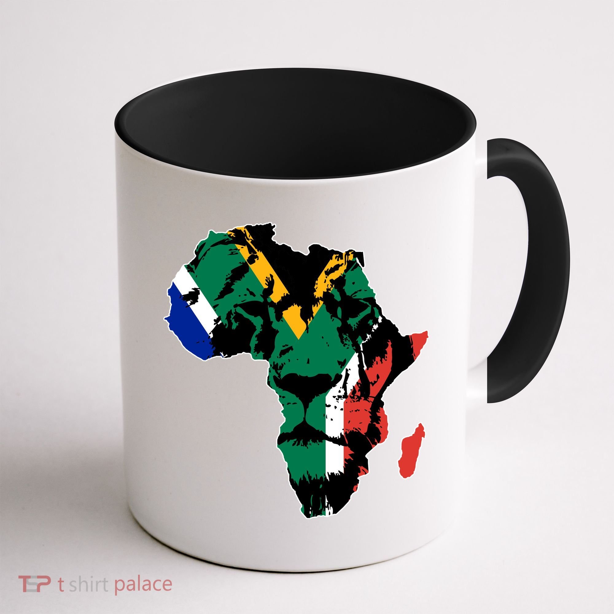 African Lion Flag Coffee Mug