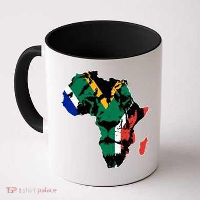 African Lion Flag Coffee Mug