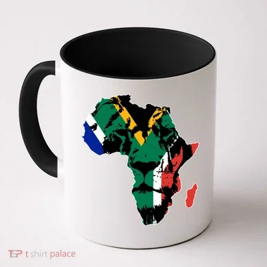 African Lion Flag Coffee Mug