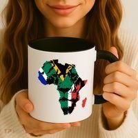 African Lion Flag Coffee Mug thumb 3