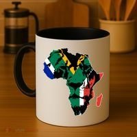 African Lion Flag Coffee Mug thumb 4
