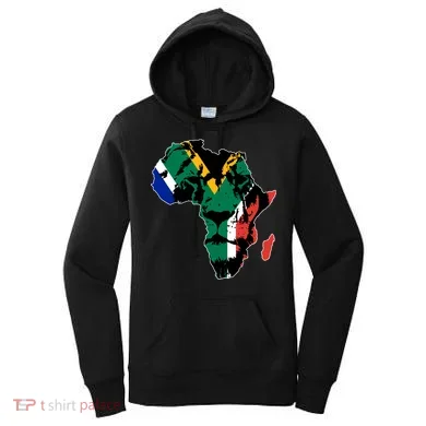 African Lion Flag Women's Hoodie