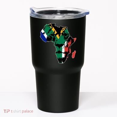 African Lion Flag Tumbler
