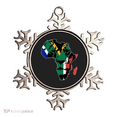 African Lion Flag Ornament