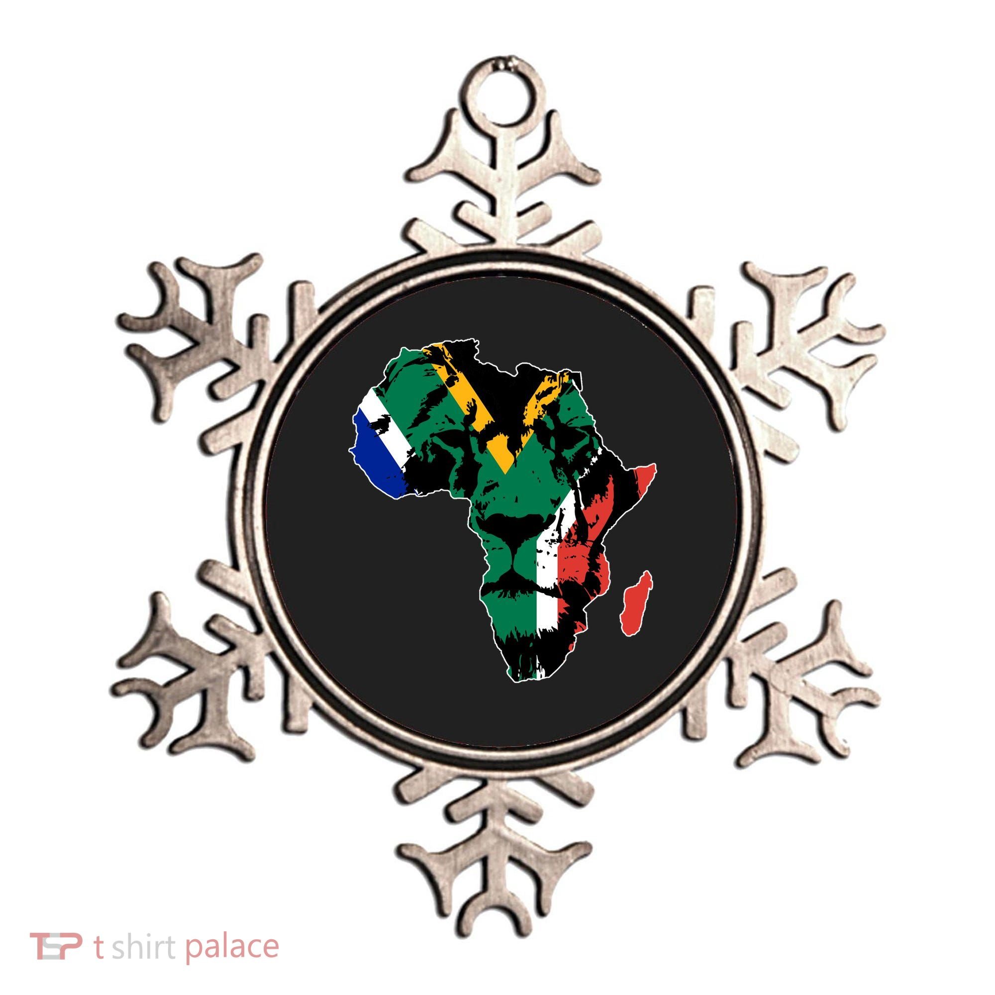 African Lion Flag Ornament
