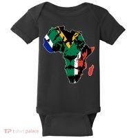 African Lion Flag Baby Bodysuit thumb 0