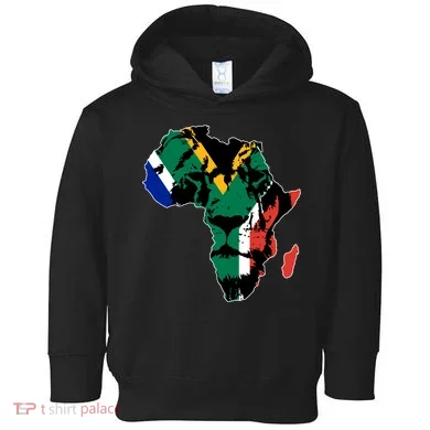 African Lion Flag Toddler Hoodie