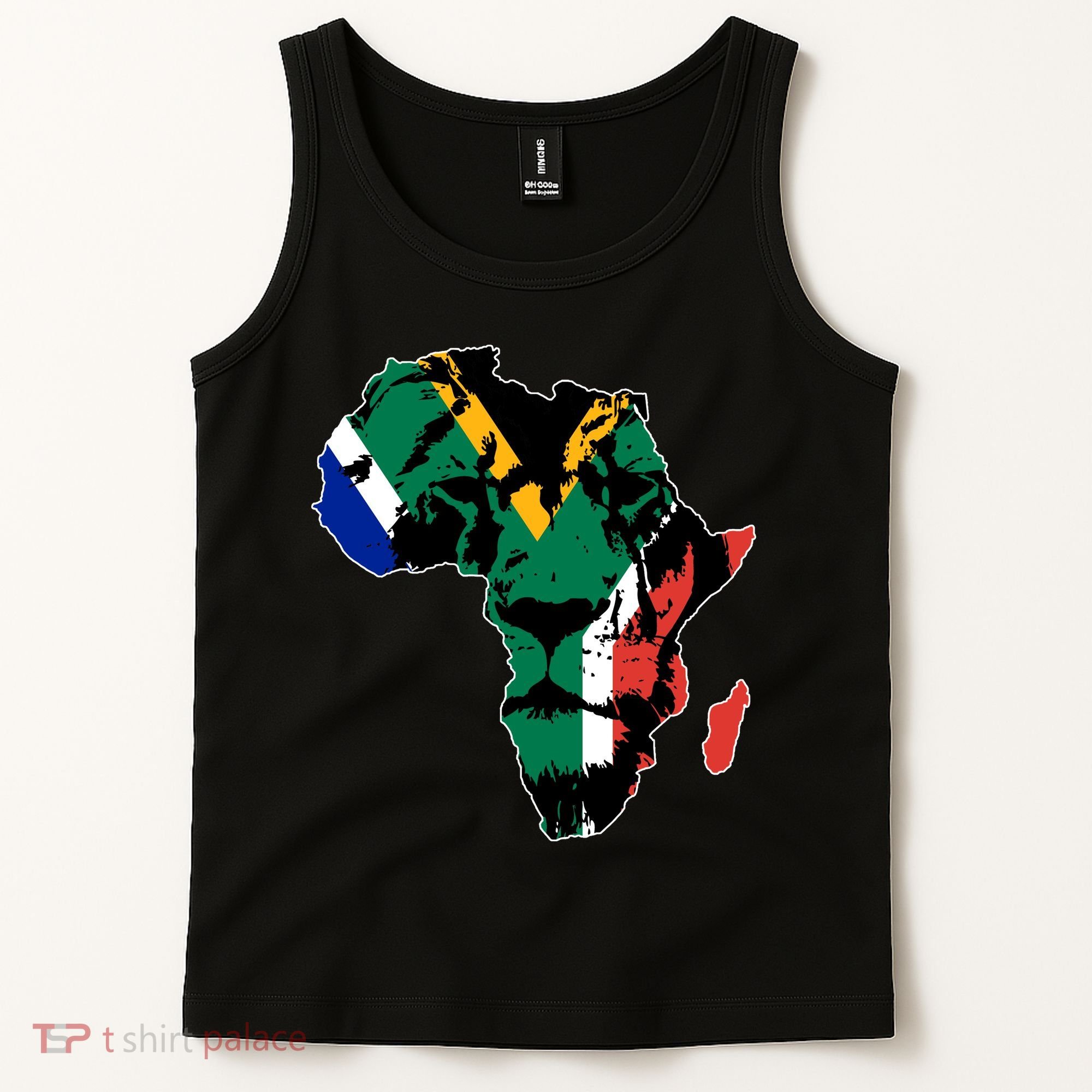 African Lion Flag Tank Top