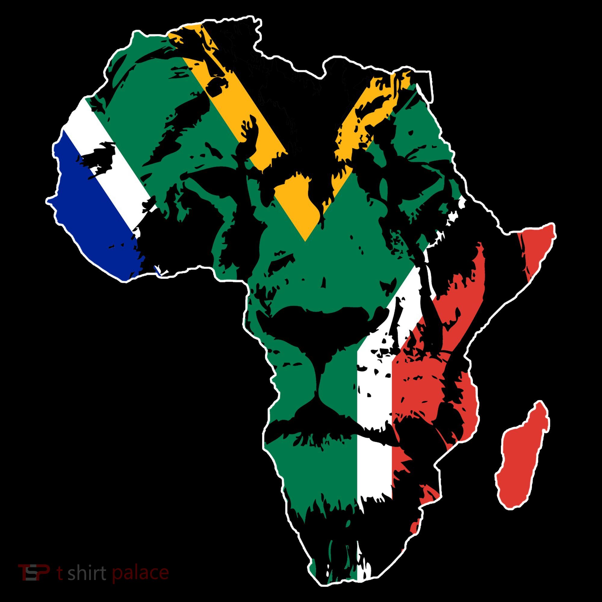 African Lion Flag Tank Top