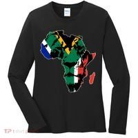 African Lion Flag Women's Long Sleeve Shirt thumb 0