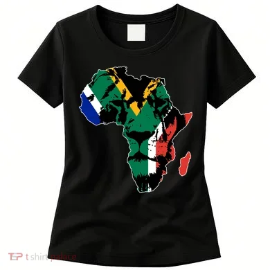 African Lion Flag Women's T-Shirt
