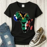 African Lion Flag Women's T-Shirt thumb 3