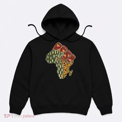 African Patterns Protest Fist Hoodie