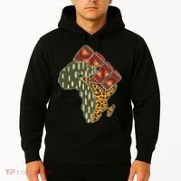 African Patterns Protest Fist Hoodie thumb 2