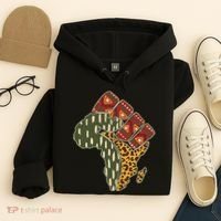 African Patterns Protest Fist Hoodie thumb 4