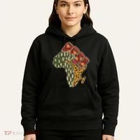 African Patterns Protest Fist Hoodie thumb 5