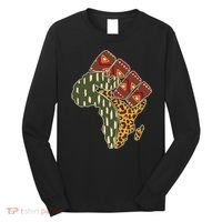 African Patterns Protest Fist Long Sleeve Shirt thumb 0