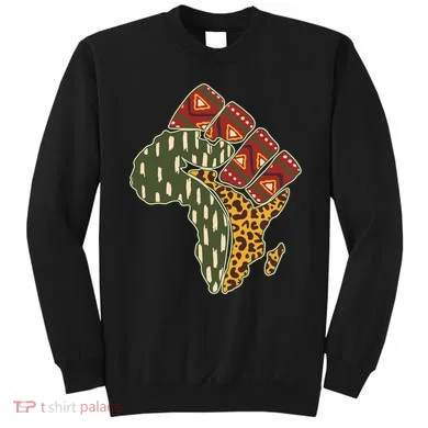 African Patterns Protest Fist Sweatshirt