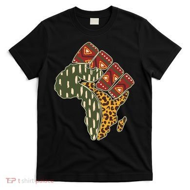 African Patterns Protest Fist T-Shirt