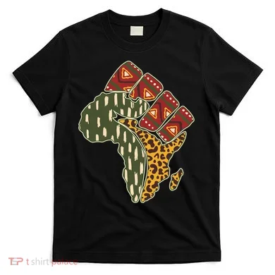 African Patterns Protest Fist T-Shirt