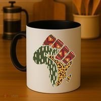 African Patterns Protest Fist Coffee Mug thumb 4