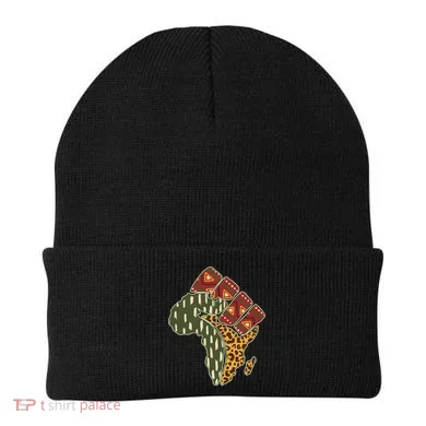 African Patterns Protest Fist Beanie