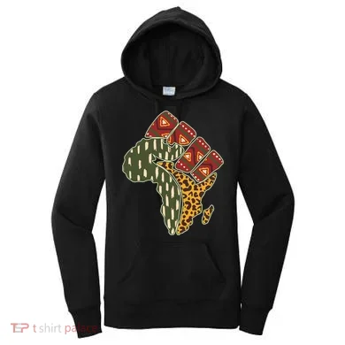 African Patterns Protest Fist Women's Hoodie