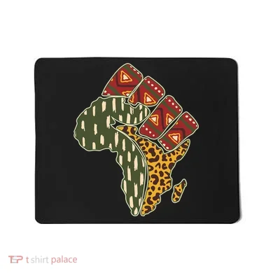 African Patterns Protest Fist Mousepad