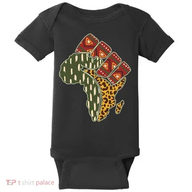 African Patterns Protest Fist Baby Bodysuit