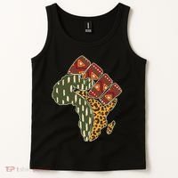 African Patterns Protest Fist Tank Top thumb 2