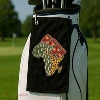 African Patterns Protest Fist Golf Towel thumb 2